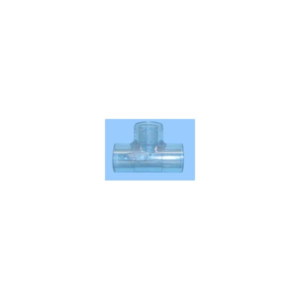 Professional Plastics Clear PVC Schedule 40 Tee Slxslxsl, 401-030L - 3 Inch 1 Pcs Box FITPVCCLTEE3.00S40-401030L1BX - main
